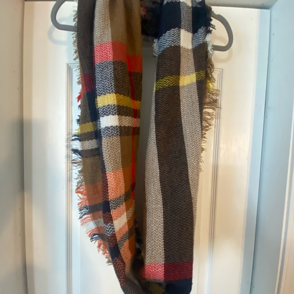 Plaid Infinity Scarf